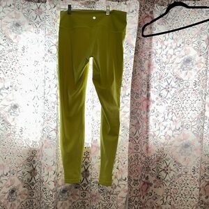 Lululemon highlighter yellow leggings